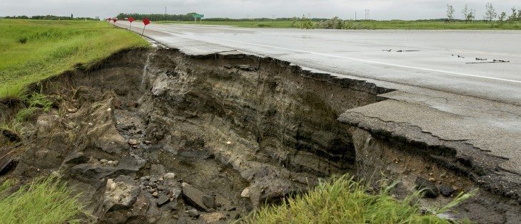 This is what closed Highway 16  east of Wynyard, Sask., on June 30.  |  Robin Booker photo
