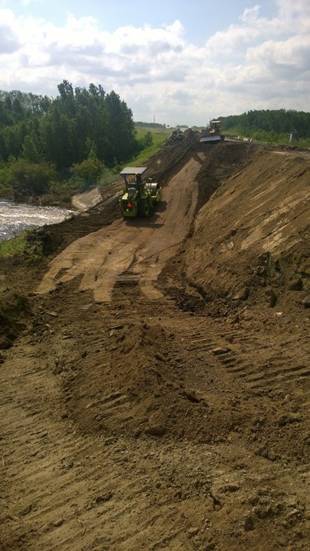 Highway 16 washout 1 km west of Elfros, Sask. | photo courtesy Sask. Ministry of Highways and Infrastructure