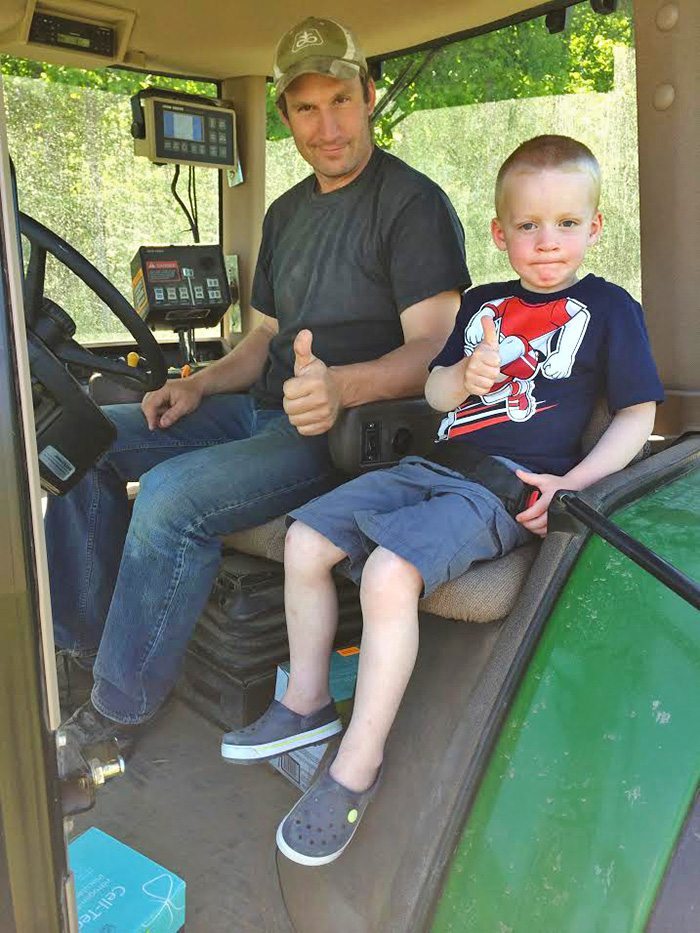 Neil & Mel Hamilton Greetings Western Producer! We love reading the weekly paper, and would like to enter the Seeding Pictures #plant14 contest!