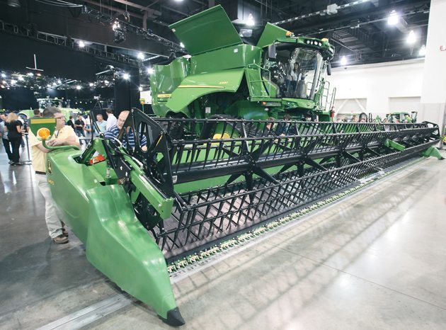 John Deere's S series combines got major upgrades for 2015 when it comes to being prairie farmer friendly. | Michael Raine photo