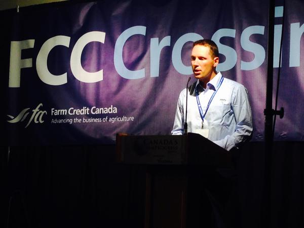 Derek Rude from PAMI presenting on maximizing your combine at #cfps15 | Robin Booker photo