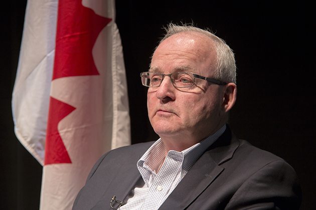 Lyle Stewart, Saskatchewan Party Minister of Agriculture at the Why Ag Matters debate. | Robin Booker photo