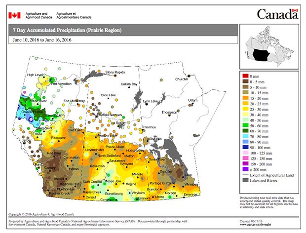 June 10-16 rain accumulation
