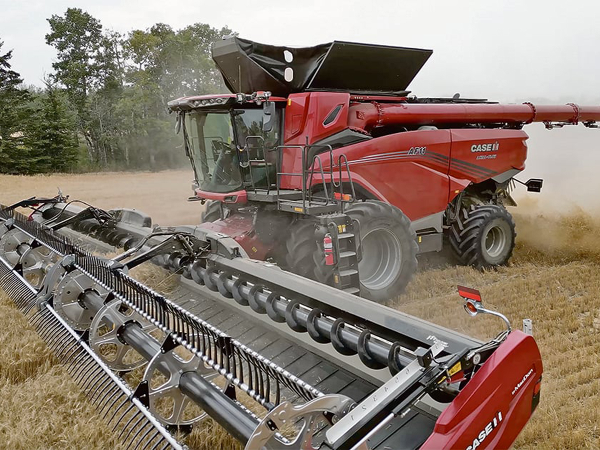 Case IH’s AF-11 Axial Flow combine in action.