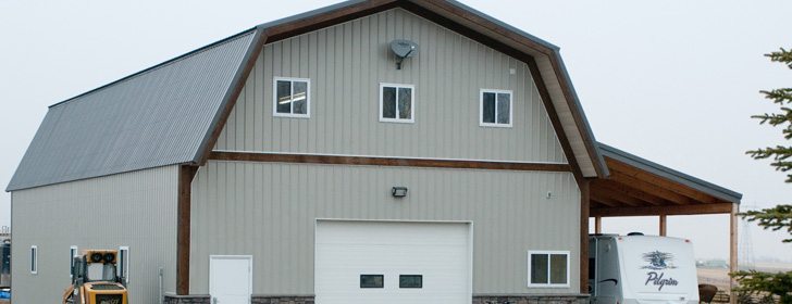 Integrity Post Structures uses portable, precast concrete columns, allowing them to build in remote areas without access to a cement plant.  |  Integrity Post Structures photo