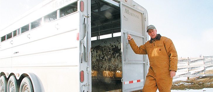 Bill Homans was fined $354 while hauling a neighbour’s cattle in his stock trailer. A technical error on the ticket quashed the fine but now he hopes the issue at the core of the charge will be dealt with.  |  Barb Glen photo