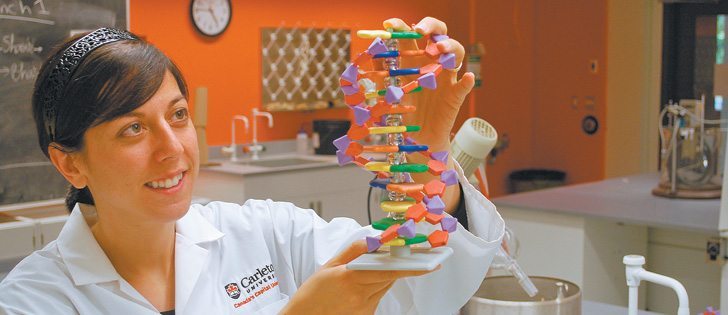Maria DeRosa is studying how nanoparticles in soil will affect crops, microbes and animals, including earthworms and animals that graze on pasture.  |  Carleton University photo