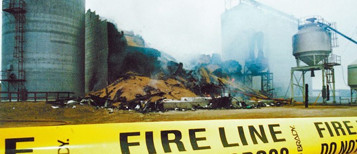 Producers' role in averting disasters like this fire will be part of guidelines expected this spring. | File photo
