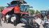 The RT490 employs a Claas driveline, three speed hydrostatic transmission and Macon pickups and draper headers up to 35 feet. | Michael Raine photo