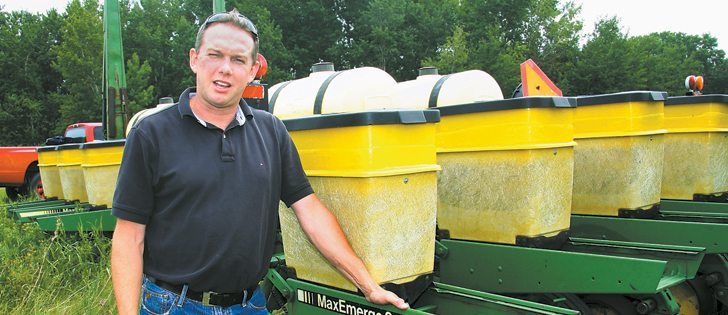 Seed grower Rob Park says there’s nothing wrong with buying a used corn planter for those wanting to seed corn or soybeans without a major investment.  |  Ron Lyseng photo