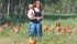 Janeen Covlin, with her son, Beau, check on the Redbro free range chicken flock at Endeavour, Sask. | Karen Morrison photo