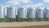 Goebel grain bins produced for Farm West Bins by Prairie Steel are manufactured with Galfan steel. | Prairie Steel photo