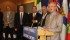 Federal agriculture minister Gerry Ritz, right, flanked by provincial ministers, announced a dramatic change in direction for Canadian agriculture policy at the end of a federal-provincial ministers’ meeting in Whitehorse Sept. 14. | Barry Wilson photo