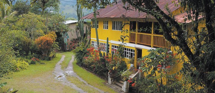 The Yellow House Lodge is set on the slopes of the Andes Mountains near Mindo, Ecuador.  |  Arlene and Robin Karpan photo