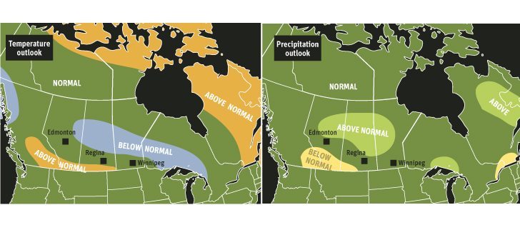 accuweather’s summer forecasts
AccuWeather, a U.S.-based weather forecasting company, has issued its summer temperature and precipitation forecast for Canada. | Source: AccuWeather.com  |  MICHELLE HOULDEN GRAPHIC