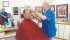 Ervin Gross cuts Barry Mensch’s hair. Gross has been trimming sideburns, shaping moustaches and cutting hair since 1962. His shop in Watrous, Sask., is also his home, where he raised four children with his wife, Carol. | Karen Morrison photo