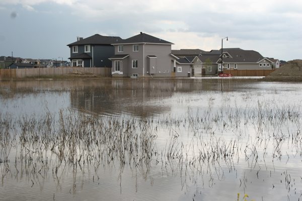 Buses were going to tour residents of these communities on the north side of High River so they could see what condition their homes were in July 4. There is no power, gas, potable water or other services. No one knows when the water will be drained away so people can start the clean up.  First responders are still entering these communities by boat. The south side of town is drained and people are slowly going back to survey damage and start cleaning. The area smells like sour manure. | Barbara Duckworth photo