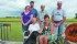 The Kerrs, who received a Saskatchewan Century Family Farm award, include from the left, Kathy, Justin, Bertha, Bob, Rita and Darryl. | Karen Morrison photo