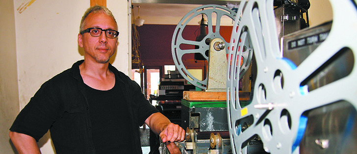 Greg Miller, owner of Film Rescue International in Indian Head, Sask., houses movie processing equipment in the vault of an historic bank building.   
