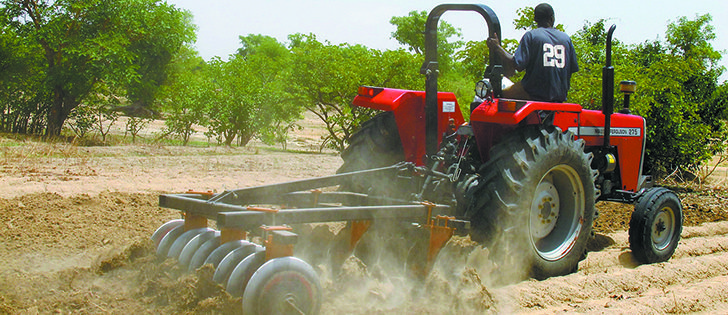 A farmer plows a field in Nigeria’s north-central state of Kaduna. The country is reforming its agricultural sector and has scrapped duties on agricultural equipment as one of many measures designed to become self-sufficient by 2015.  |  Reuters/Joe Brock Photo
