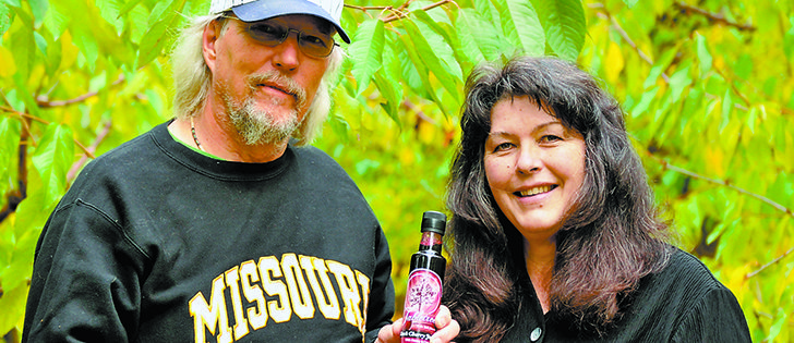 Gary and Susan Snow grow, process, bottle and distribute fruit juices and fruit sauces from their 18 acre property just outside Creston, B.C. Success with their juices has prompted them to explore expansion.  |  Table Tree Industries photo