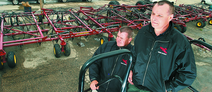 Seed Hawk’s Pat Beaujot and Brian Dean have steered the family-owned company, which will remain headquartered in Saskatchewan following its sale to Swedish manufacturer Vaderstad.  |  file photo