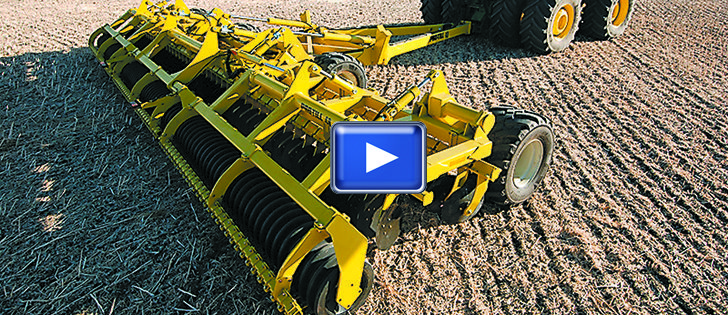 Seedbed preparation with the Pro-Till 40 involves speed, eight miles per hour, and the power to make that happen, 475 to 500 horsepower.  |  Degelman photo