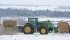 Ty Ballard feeding cattle at the Rockin K Cattle Co. near Bield, Manitoba.