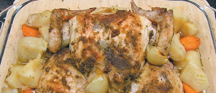 Add your favourite seasonings to roast chicken with vegetables. | Betty Ann Deobald photo