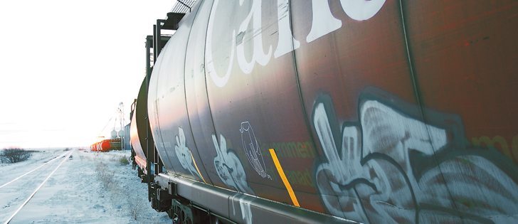 Extreme cold, a huge harvest, growth in crude oil shipments and a lack of rail co-ordination are blamed for derailing grain movement to port this year. |  Brian Cross photo