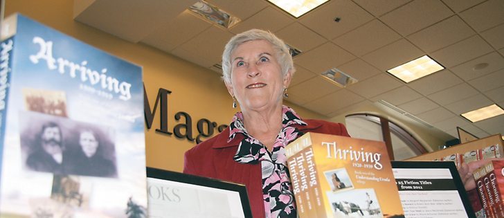 Alberta author Corinne Jeffery has recently been on a tour of Western Canadian bookstores where she has been selling and signing the three books in her Understanding Ursula trilogy of creative non-fiction.  |  Barb Glen photo