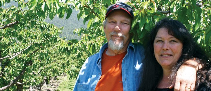 Gary and Sue Snow produce juice and sauces sold under the Tabletree label at their Creston, B.C., cherry orchard. | Barbara Duckworth photo