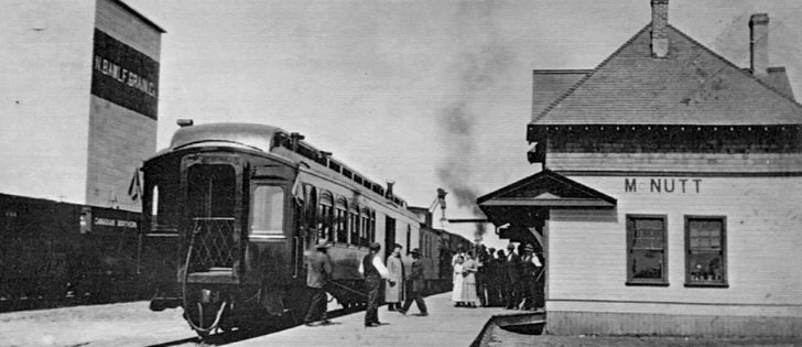 The MacNutt train station, shortly after it was built in 1912.  |  MacNutt archives photo