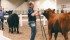 Jayden Payne, left, and Brandon Hollingsworth set up their animals and keep an eye on the judge during the senior showmanship event. | Taryn Riemer photo