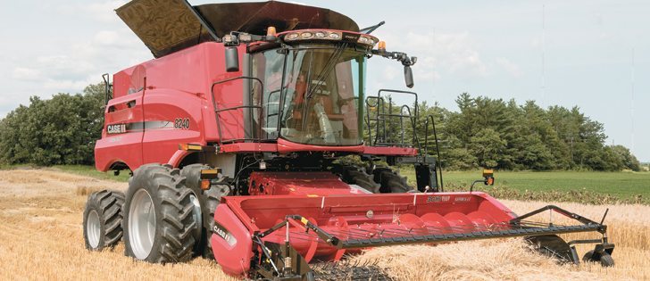Case says its new line of combines was designed to handle higher yields per acre.   |  Case photo