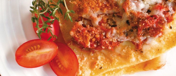 Rabbit ragu is layered with fresh pasta sheets and topped with pecorino and parmesan cheeses.
|   Sarah Galvin photo