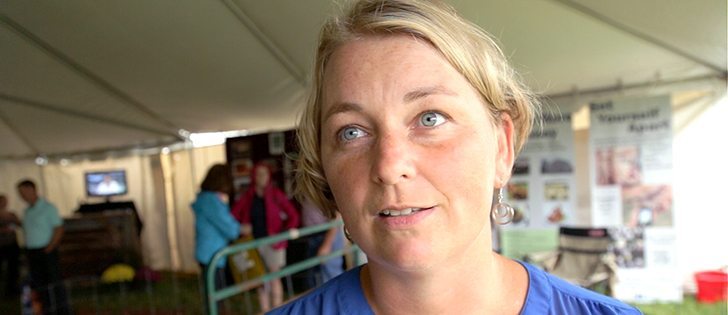 Betty-Jo Almond, sales and service manager for Bio, said Bio Track and Bio Links software allows producers to show off their good management practices. | Robin Booker photo. 