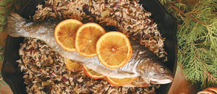 Treat the family and guests to roasted rainbow trout.  |  Sarah Galvin photo