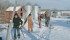 Members of the Marshall family carry corral boards to the on-farm craft shop near Neilburg, Sask. The boards will be recycled into signs and frames. Leading the group is Jo Marshall followed by children Chloe and Wyatt, and husband Trevor. | William DeKay photo