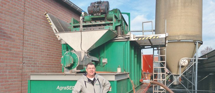 AgraSEP uses vibrations to remove solid materials from hog slurry.  |  Agra-gold consulting photo