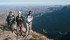Arlene Karpan, centre, with guide Getachew, right, and scout Jemale on Ethiopia’s Simien Mountains. | Robin Karpan photo