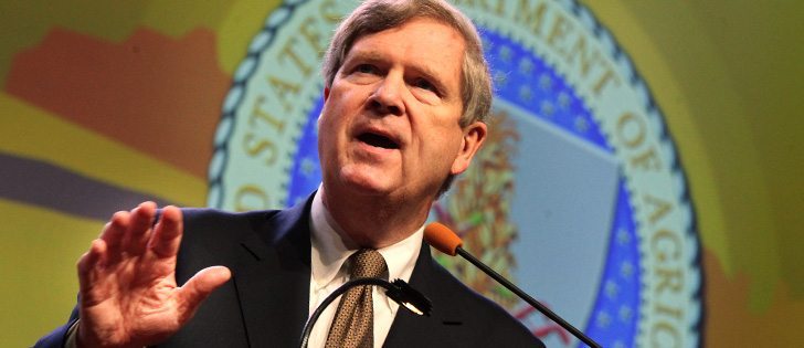 U.S. Agriculture Secretary Tom Vilsack, speaking in Phoenix at the Commodity Classic, said Country of Origina Labelling does exist in appartent contradiction to the government's international trade promotion and free trade agreements. The secretary said that congress would have to repeal the law or the government win the World Trade Organization appeal that said the policy was a trade barrier in conflict with the WTO agreement. He disputed the damages claimed by the Canadian cattle industry, saying they were too high.  |  Michael Raine photo