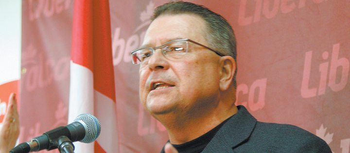 Ralph Goodale asks farmers what the Tories have done for rail transportation and suggests, not enough.  |  File photo