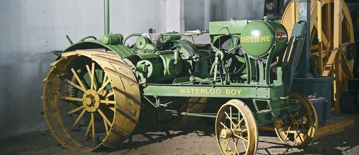 A two cylinder Waterloo Boy like this one at the Western Development Museum in Saskatoon will be featured at the Heritage Acres show set for July 31-Aug. 3 in Pincher Creek, Alta.  |  William DeKay photo