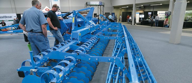Lemken hopes its 52-foot disc will serve prairie farmers’ needs for more acres per hour.  |  Robin Booker photo