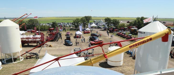 The first day of the AIM farm show was met with good crowds, say organizers. The event is unique in Western Canada, for its machinery demonstrations.  |  Robin Booker photo