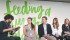 Moderator Simon Pampena, left, and mentor panelists Cassandra Chornoboy, Corbin Schuster, Lexi Salt and Rachel Rodney discussed Youth Ag Summit issues and helped delegates find ways to accomplish their goals. | Youth Ag Summit photo