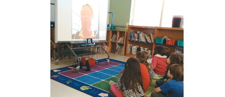 Judy Krall has been bringing her Ontario farm to the classroom through Skype and FaceTime. | Submitted photo