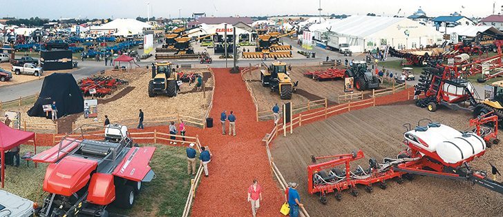 Machinery companies, such as Agco, have focused many new machinery releases to meet the needs of livestock producers. That part of the industry has experienced relatively solid profitability over recent years. These producers are attending the Farm Progress Show in Decatur, Illinois.  |  Michael Raine photo