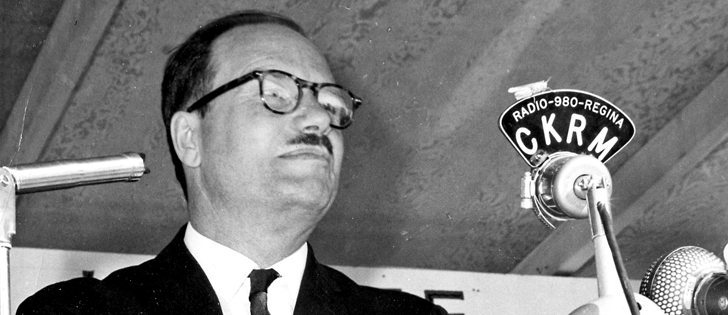Federal agriculture minister Alvin Hamilton spoke at the 75th anniversary celebration at the Indian Head Experimental Farm near Indian Head, Sask., in November 1962.  |  File photo